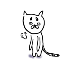 Back-channel feedback cat sticker #7643197