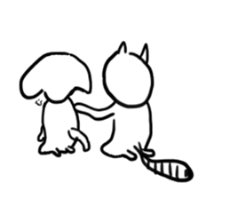 Back-channel feedback cat sticker #7643198