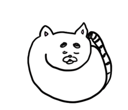 Back-channel feedback cat sticker #7643199