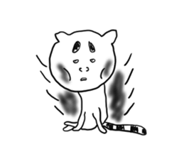 Back-channel feedback cat sticker #7643203