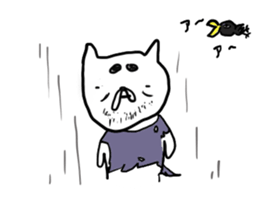 Back-channel feedback cat sticker #7643204