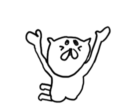 Back-channel feedback cat sticker #7643205