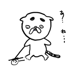 Back-channel feedback cat sticker #7643209