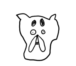 Back-channel feedback cat sticker #7643211