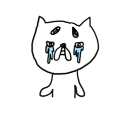 Back-channel feedback cat sticker #7643216