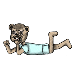 Bear and T-shirt part1 sticker #7643261