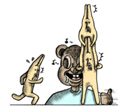 Bear and T-shirt part1 sticker #7643268