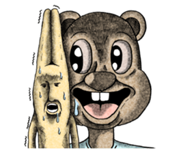 Bear and T-shirt part1 sticker #7643271