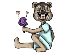 Bear and T-shirt part1 sticker #7643272