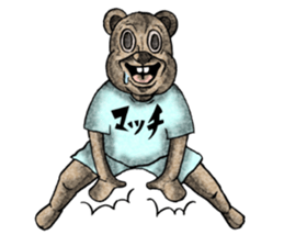 Bear and T-shirt part1 sticker #7643278