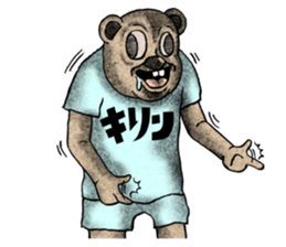 Bear and T-shirt part1 sticker #7643280
