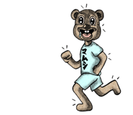 Bear and T-shirt part1 sticker #7643283