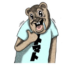 Bear and T-shirt part1 sticker #7643293