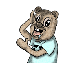 Bear and T-shirt part1 sticker #7643297