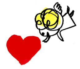 The morning play of the angel 003 sticker #7643900