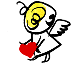 The morning play of the angel 003 sticker #7643901