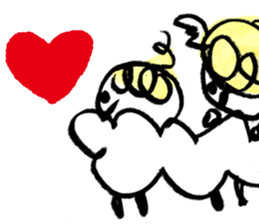 The morning play of the angel 003 sticker #7643902