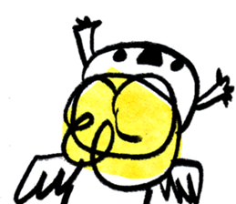 The morning play of the angel 003 sticker #7643904