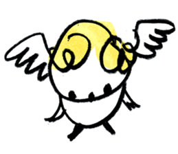 The morning play of the angel 003 sticker #7643908