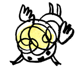 The morning play of the angel 003 sticker #7643910