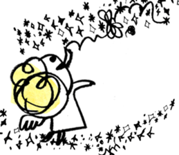 The morning play of the angel 003 sticker #7643912