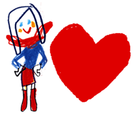 The morning play of the angel 003 sticker #7643914