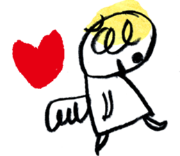 The morning play of the angel 003 sticker #7643917