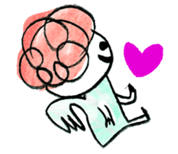 The morning play of the angel 003 sticker #7643922