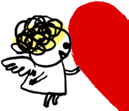 The morning play of the angel 003 sticker #7643925