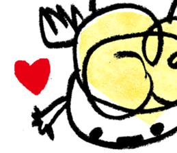 The morning play of the angel 003 sticker #7643936