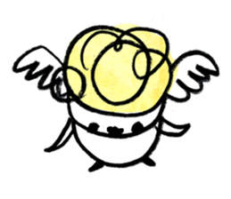 The morning play of the angel 003 sticker #7643938