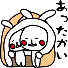 The rabbit which says that it's cold