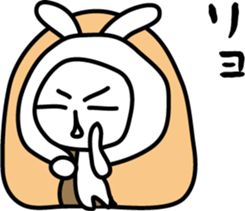 The rabbit which says that it's cold sticker #7644469