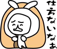 The rabbit which says that it's cold sticker #7644475