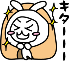 The rabbit which says that it's cold sticker #7644479