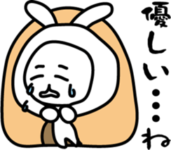 The rabbit which says that it's cold sticker #7644489