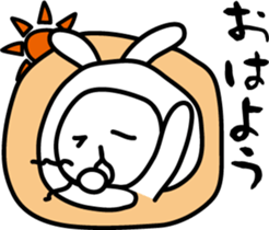 The rabbit which says that it's cold sticker #7644492