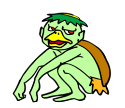 KAPPA, the Japanese unique beast. sticker #7645173