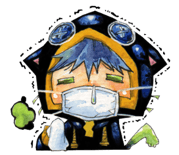 Neko in black sticker #7645552