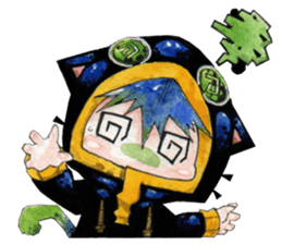 Neko in black sticker #7645557