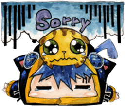 Neko in black sticker #7645567