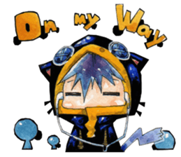 Neko in black sticker #7645568