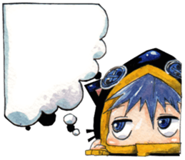 Neko in black sticker #7645569