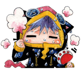 Neko in black sticker #7645575