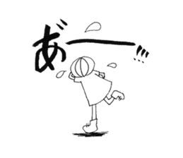 writing brush girl vol.5 sticker #7645995