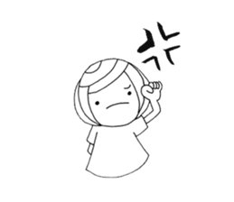 writing brush girl vol.5 sticker #7645999