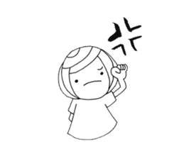 writing brush girl vol.5 sticker #7645999