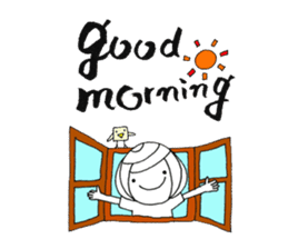 writing brush girl vol.5 sticker #7646000