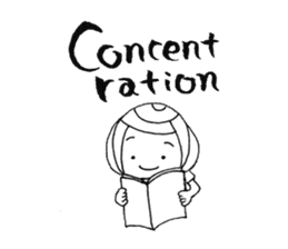 writing brush girl vol.5 sticker #7646011