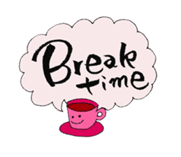 writing brush girl vol.5 sticker #7646013